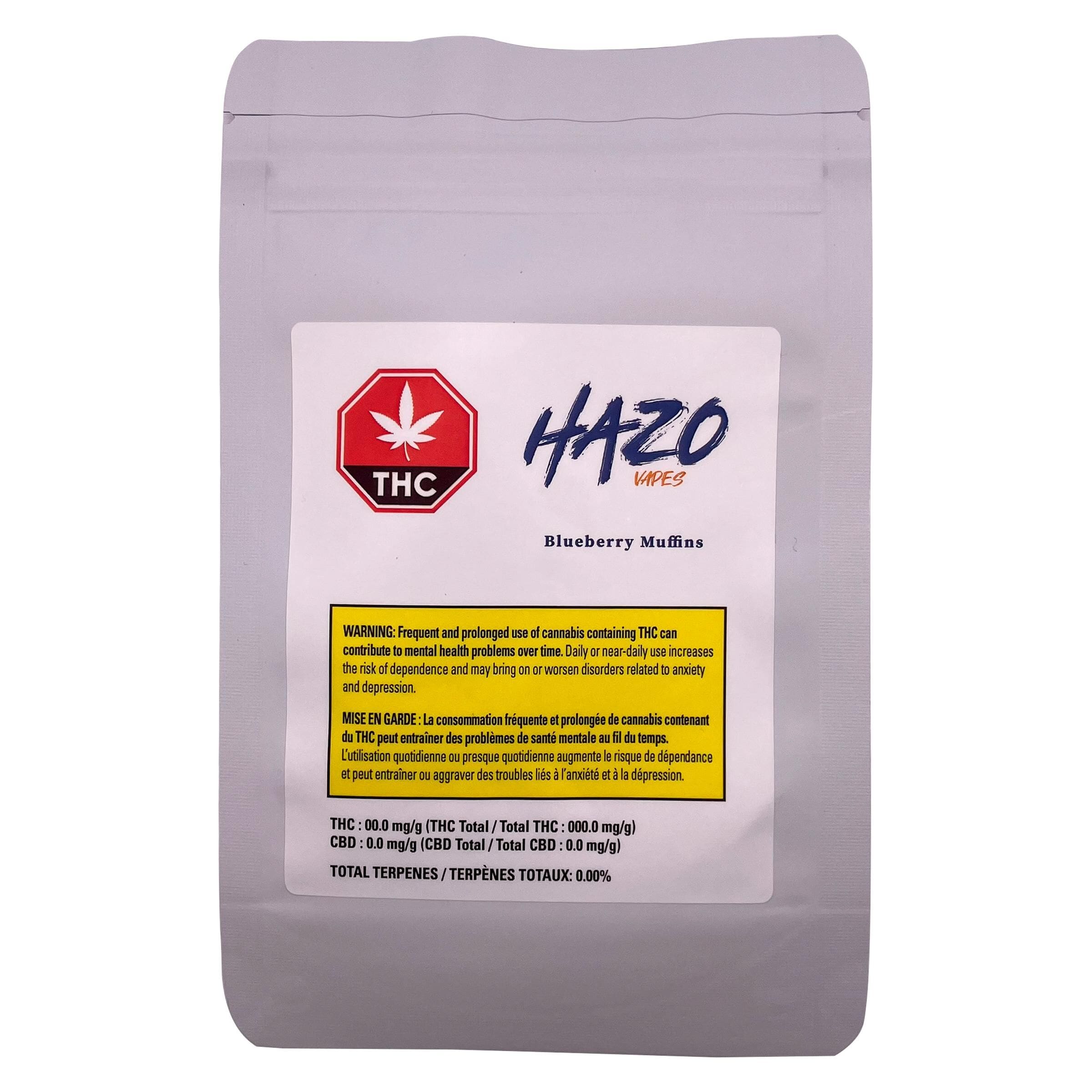 HAZO Full Spectrum CBD Blueberry Muffins 510 1g | Hybrid