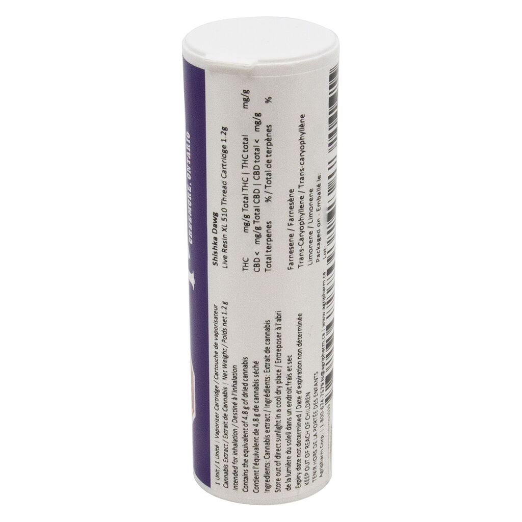 Purple Hills Live Resin - Shishka Dawg XL 510 1.2g | Hybrid