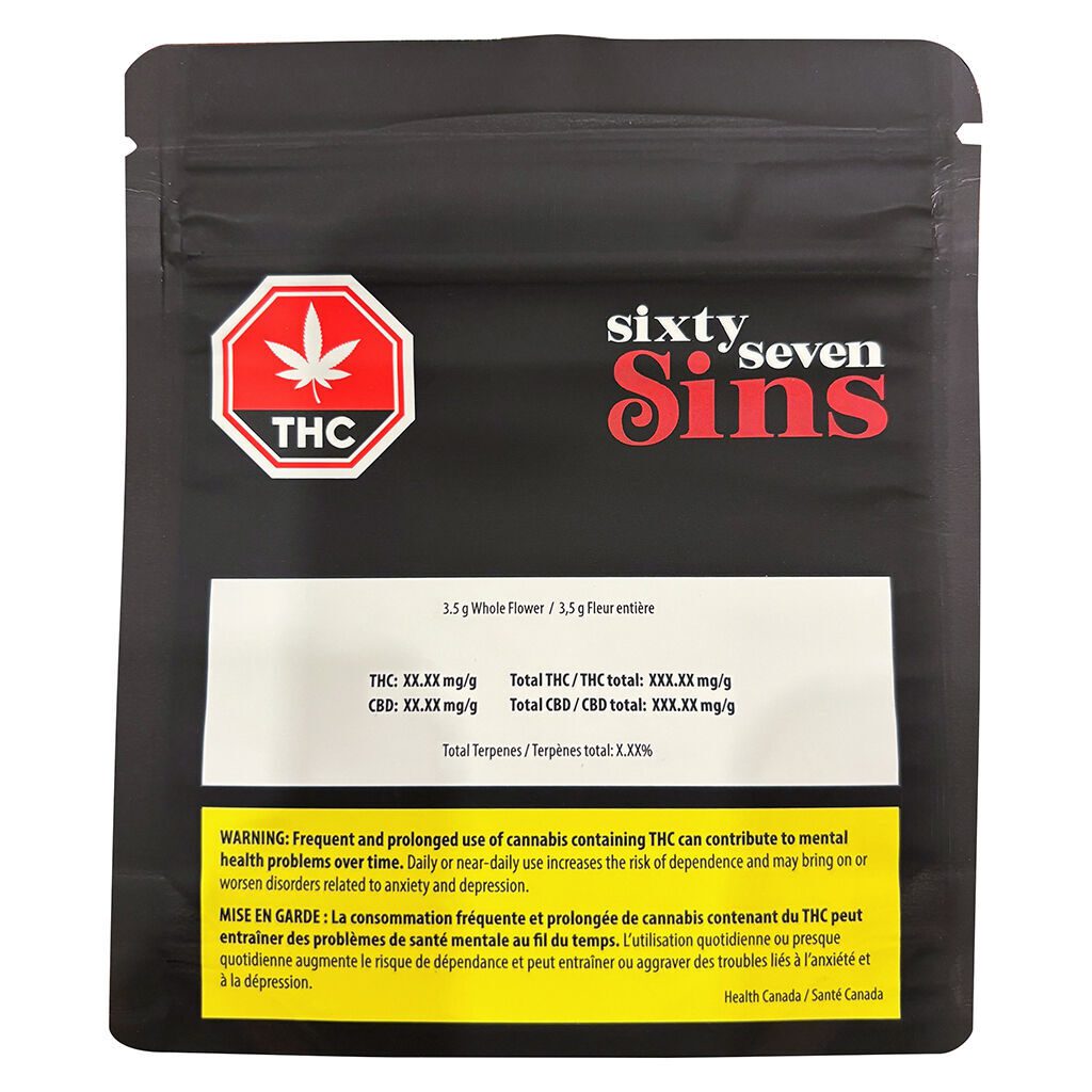 Sixty Seven Sins 67 Artisan Reserve 3.5g | Hybrid | Montrose Cannabis