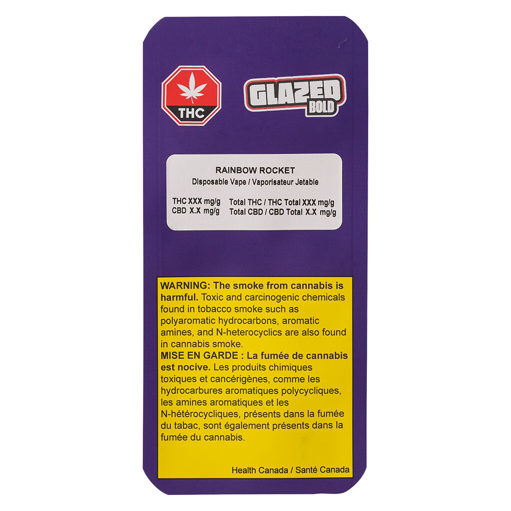 BOLD Rainbow Rocket AIO Disposable 1g | Sativa | Montrose Cannabis