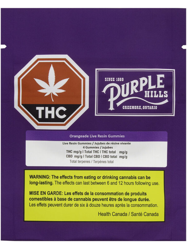 Orangeade Live Resin Soft Chews 4 Pack by Purple Hills