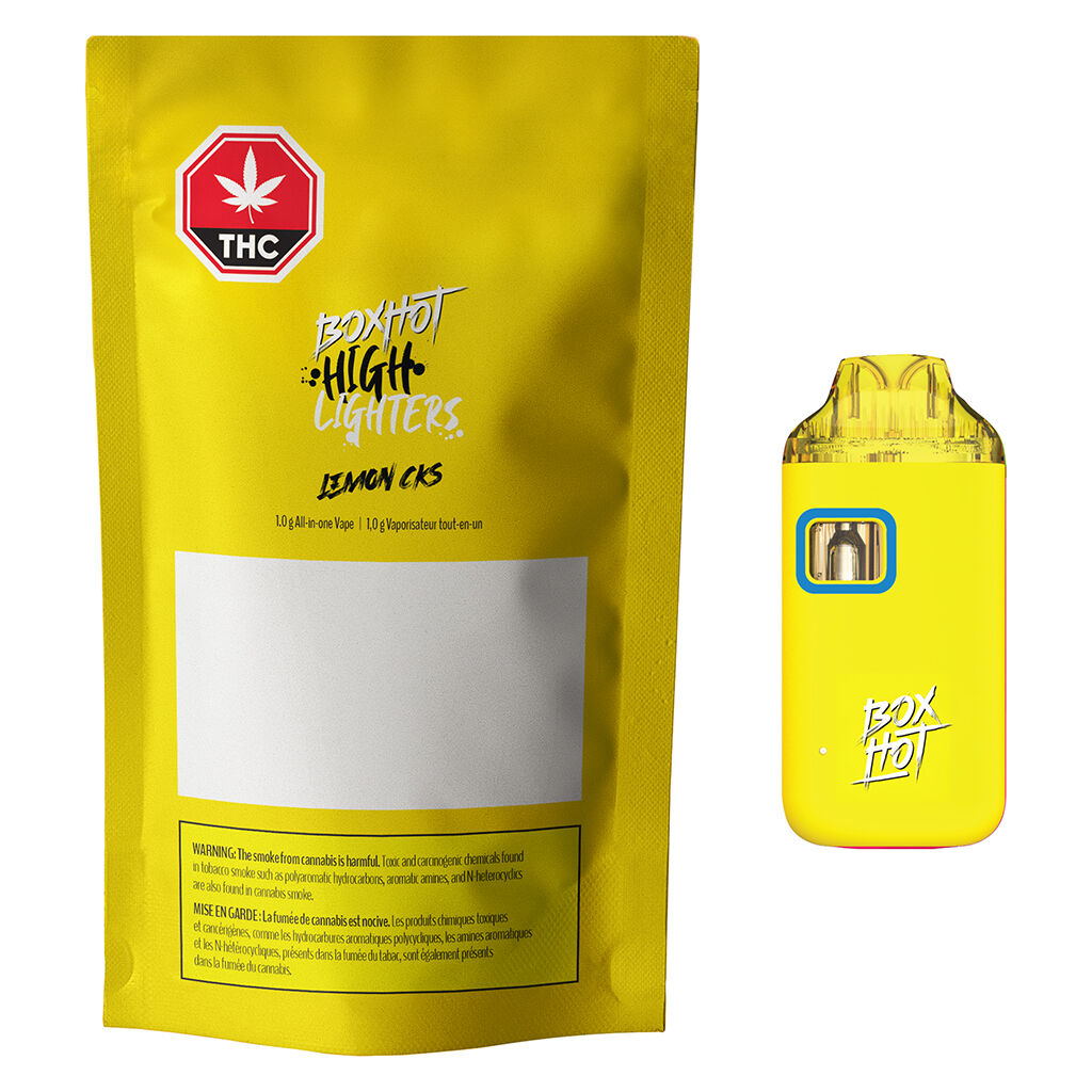 Surligneurs  Cigarette lectronique jetable CKS Citron 1 g Sativa 0.0 % |  Montrose Cannabis
