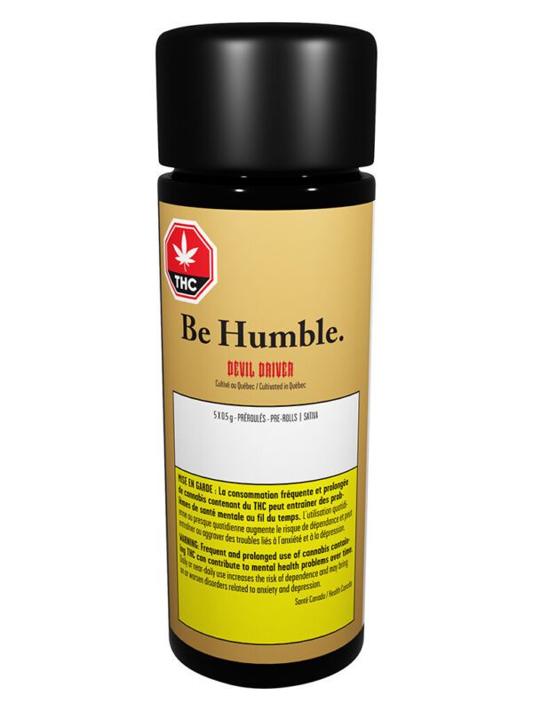 Be Humble. Devil Driver 5 Pack Prerolls Montrose Cannabis