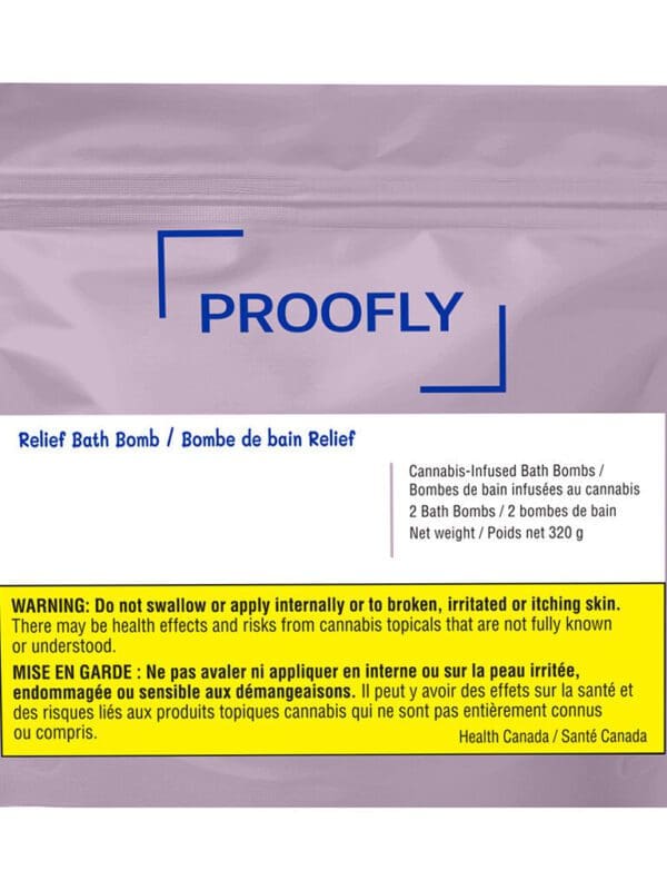 Relief Bath Bomb 2 Pack by Proofly