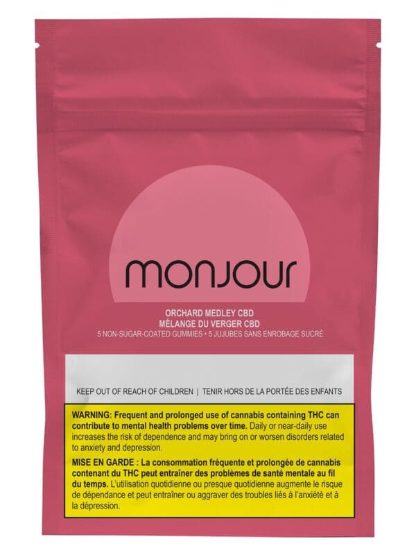 Orchard Medley CBD Soft Chews 5 Pack by Monjour Bare