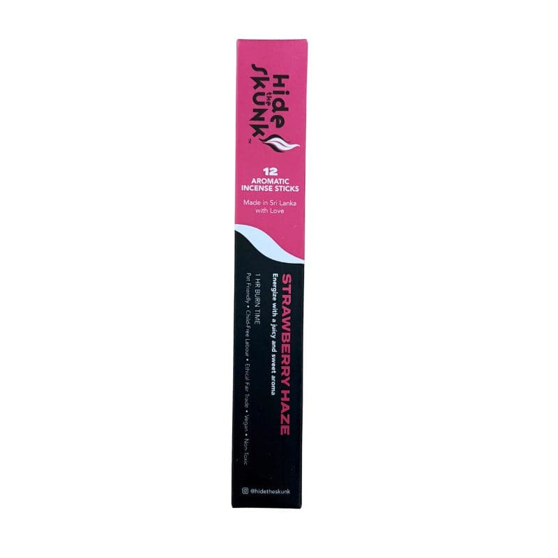 Source photograph: Strawberry Haze Incense – Hide The Skunk