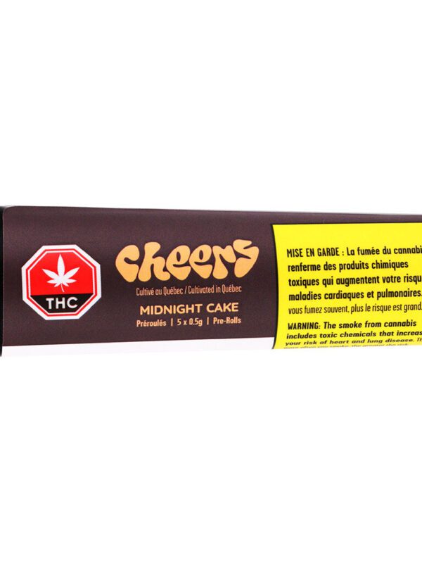 Midnight Cake Pre-Rolls 5 Pack by Cheers