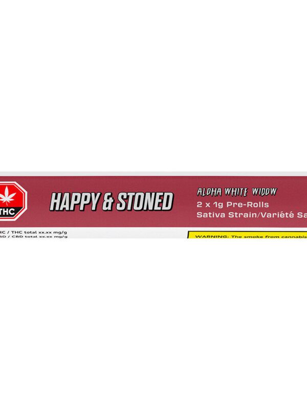 Aloha White Widow Pre-Rolls 2 Pack by Happy & Stoned