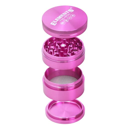 Elements Pink Aluminum Grinder