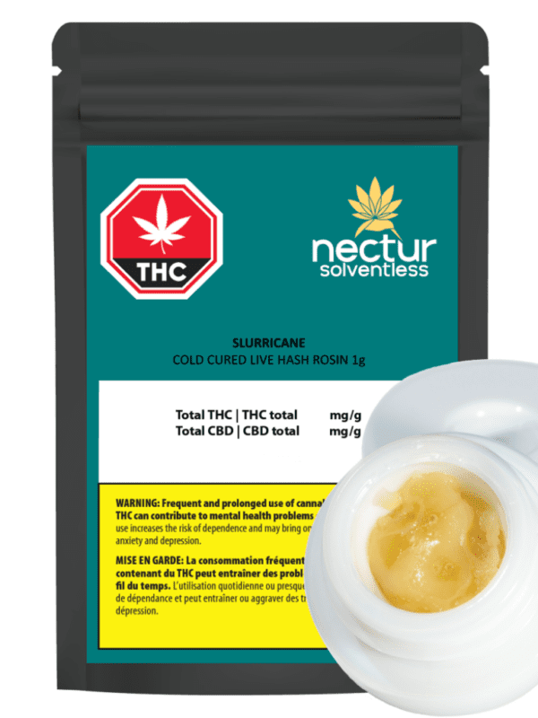 Slurricane #7 Cold Cured Live Hash Rosin 1g by Nectur Solventless at Montrose Cannabis