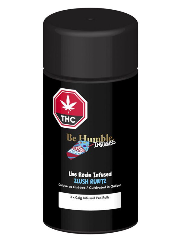 Zlush Rntz Live Resin Infused Pre-Rolls 3 Pack by Be Humble.