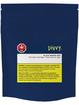Black Widow CBD 510 Cartridge 1g | Divvy | Montrose Medical