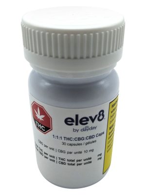 DayDay Elev8 1:1:1 THC:CBG:CBD Caps | Montrose Medical