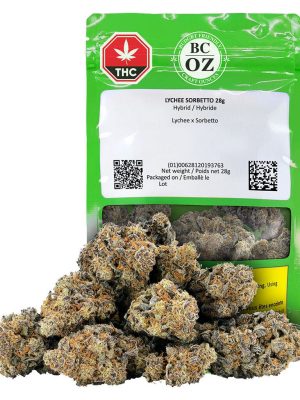 Lychee Sorbetto 28g – BC OZ | Montrose Cannabis